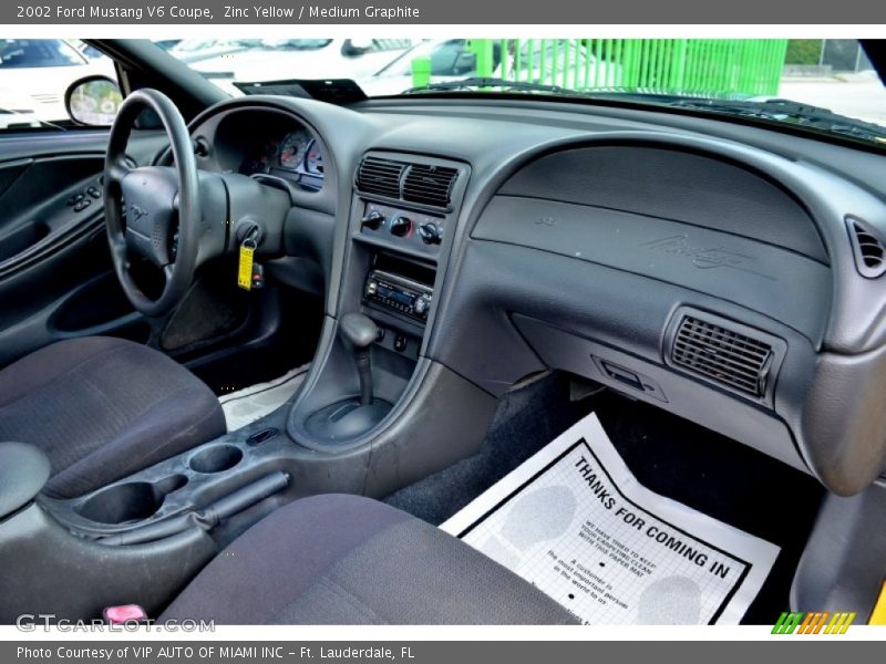 Dashboard of 2002 Mustang V6 Coupe