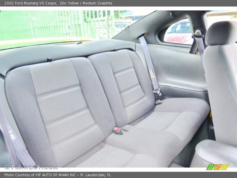 Rear Seat of 2002 Mustang V6 Coupe
