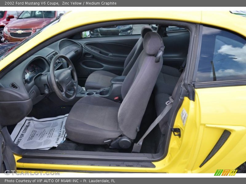  2002 Mustang V6 Coupe Medium Graphite Interior