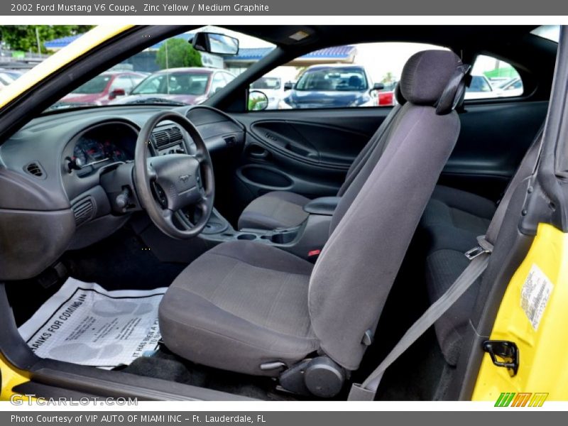 Front Seat of 2002 Mustang V6 Coupe