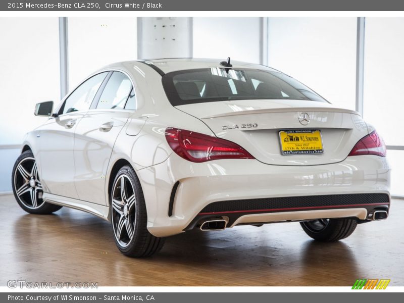 Cirrus White / Black 2015 Mercedes-Benz CLA 250