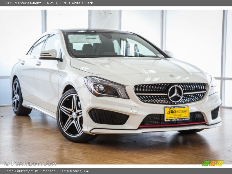 Cirrus White / Black 2015 Mercedes-Benz CLA 250