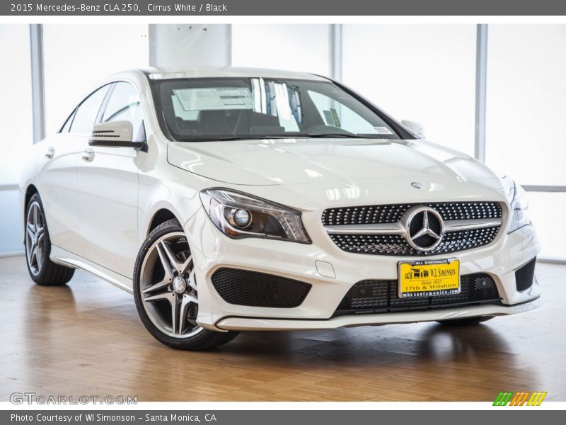 Cirrus White / Black 2015 Mercedes-Benz CLA 250