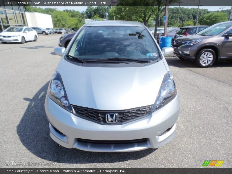 Alabaster Silver Metallic / Sport Black 2013 Honda Fit Sport