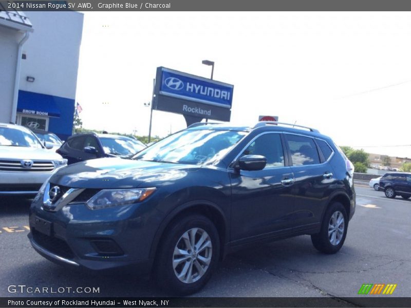 Graphite Blue / Charcoal 2014 Nissan Rogue SV AWD