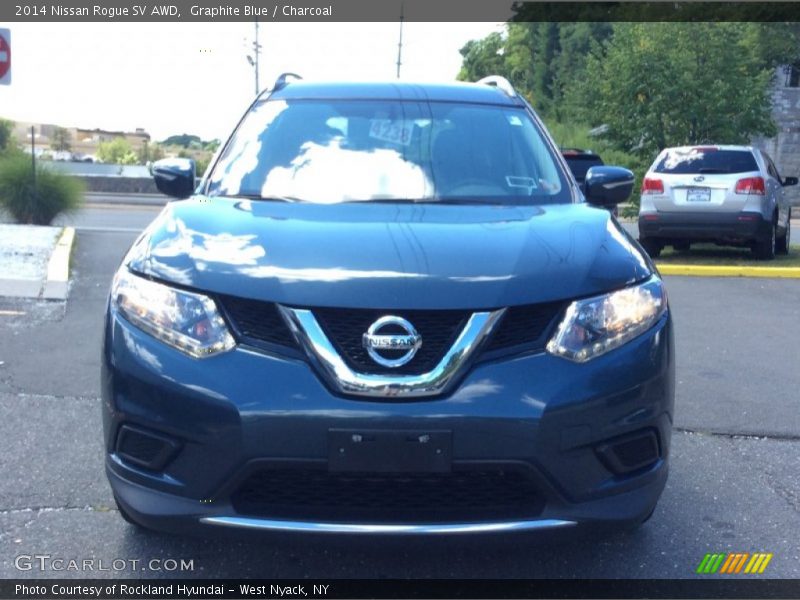 Graphite Blue / Charcoal 2014 Nissan Rogue SV AWD
