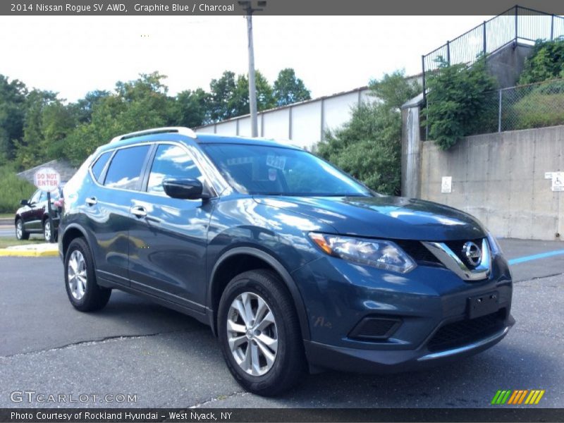 Graphite Blue / Charcoal 2014 Nissan Rogue SV AWD