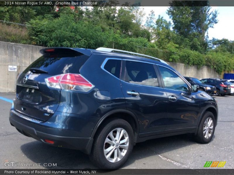 Graphite Blue / Charcoal 2014 Nissan Rogue SV AWD