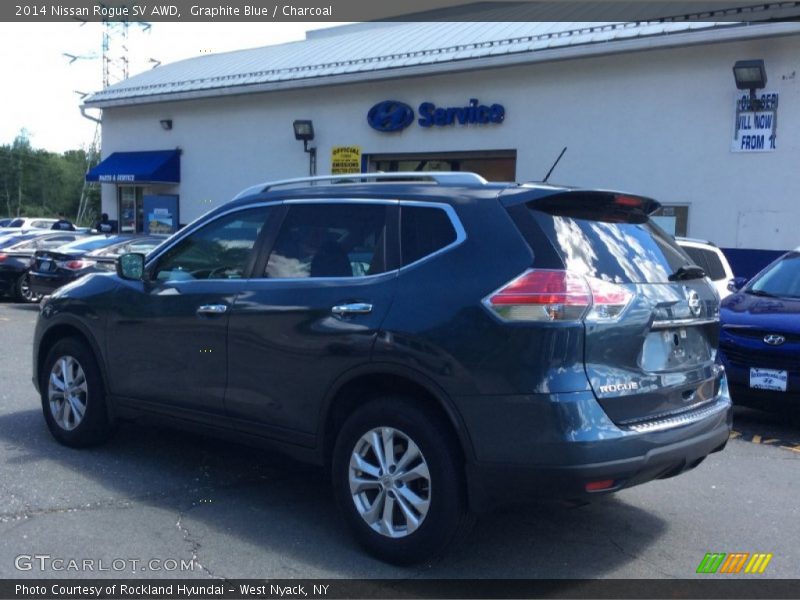 Graphite Blue / Charcoal 2014 Nissan Rogue SV AWD