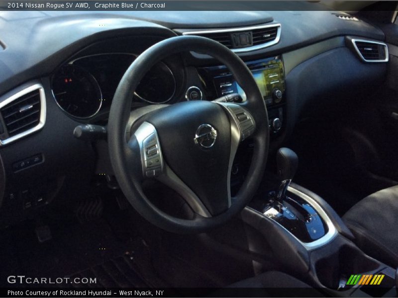 Graphite Blue / Charcoal 2014 Nissan Rogue SV AWD