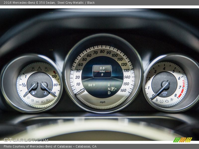 Steel Grey Metallic / Black 2016 Mercedes-Benz E 350 Sedan