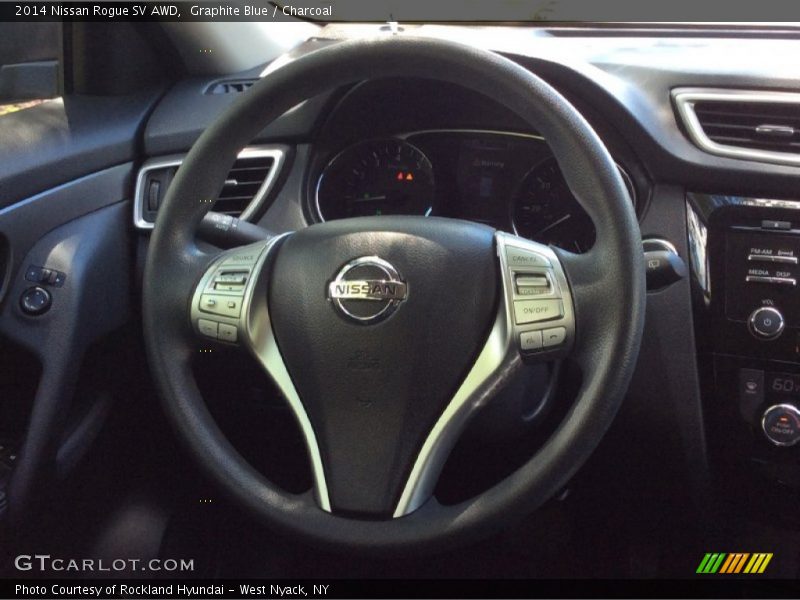 Graphite Blue / Charcoal 2014 Nissan Rogue SV AWD