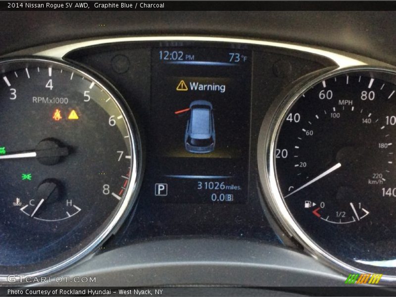 Graphite Blue / Charcoal 2014 Nissan Rogue SV AWD