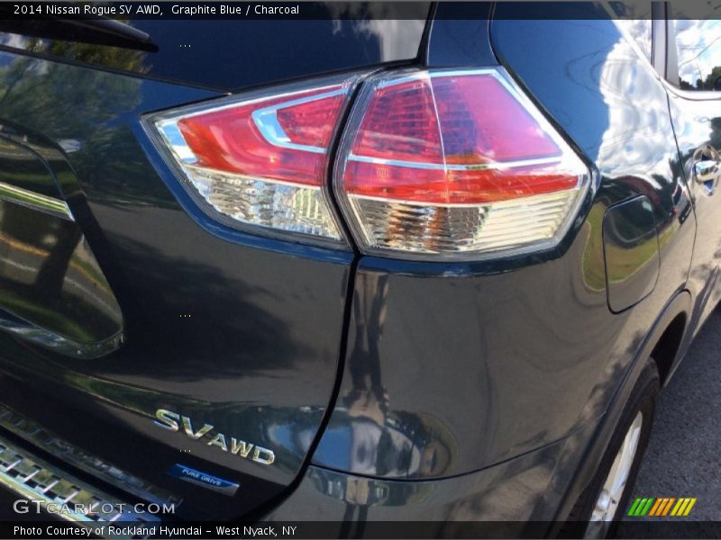 Graphite Blue / Charcoal 2014 Nissan Rogue SV AWD