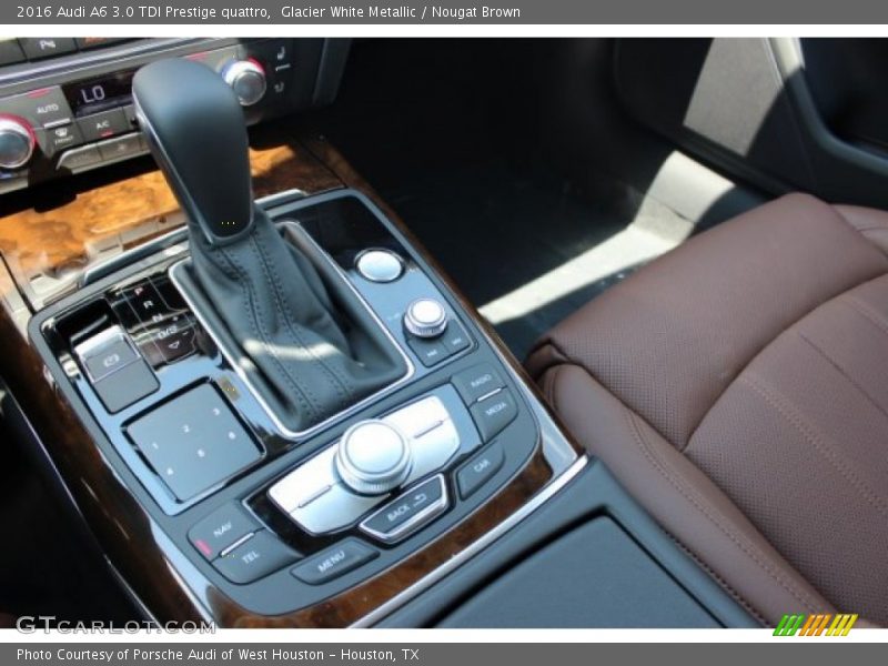 Glacier White Metallic / Nougat Brown 2016 Audi A6 3.0 TDI Prestige quattro