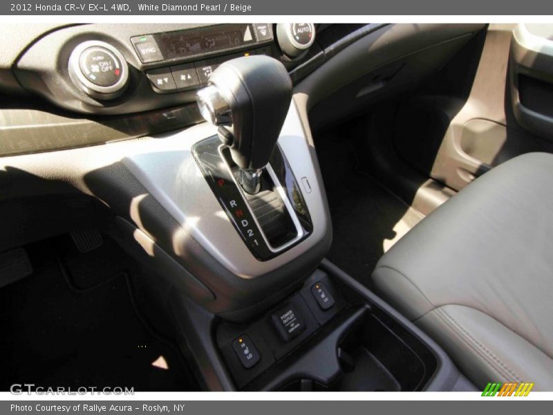 White Diamond Pearl / Beige 2012 Honda CR-V EX-L 4WD