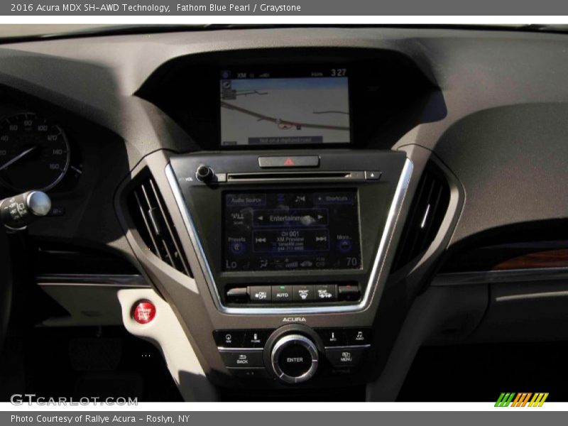 Fathom Blue Pearl / Graystone 2016 Acura MDX SH-AWD Technology