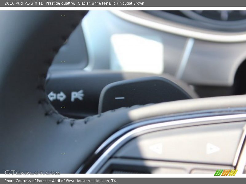 Glacier White Metallic / Nougat Brown 2016 Audi A6 3.0 TDI Prestige quattro