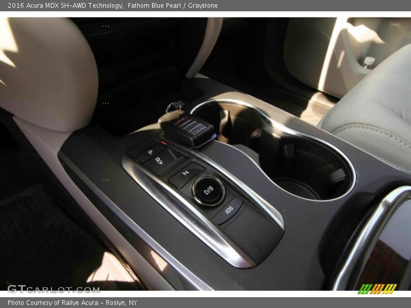 Fathom Blue Pearl / Graystone 2016 Acura MDX SH-AWD Technology