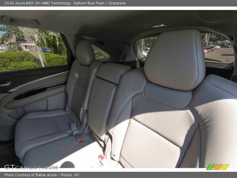 Fathom Blue Pearl / Graystone 2016 Acura MDX SH-AWD Technology