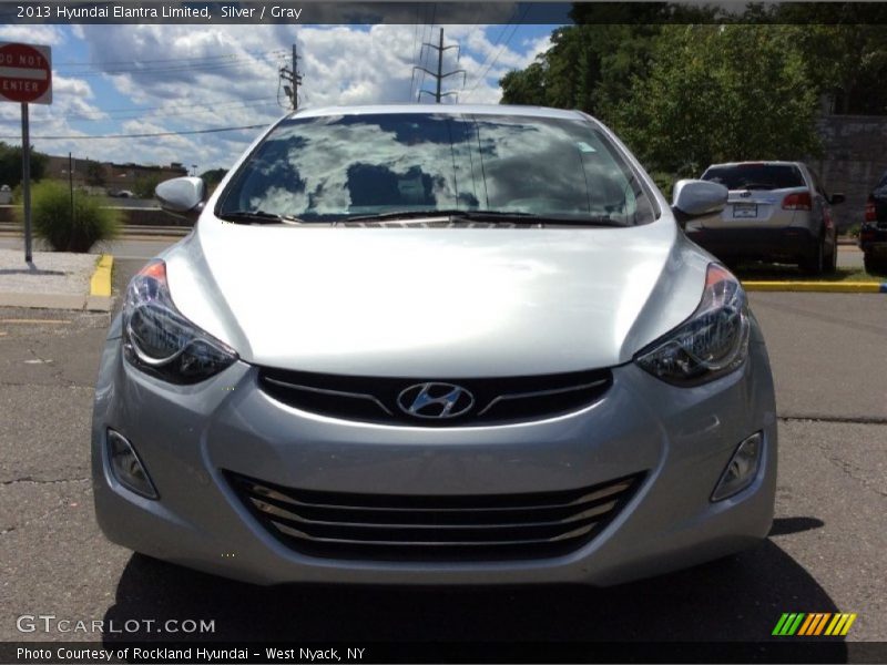 Silver / Gray 2013 Hyundai Elantra Limited