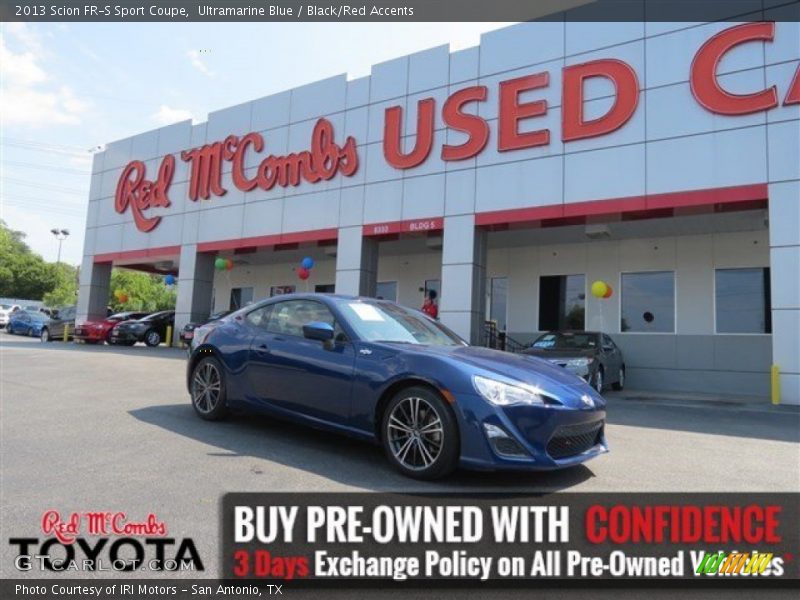Ultramarine Blue / Black/Red Accents 2013 Scion FR-S Sport Coupe