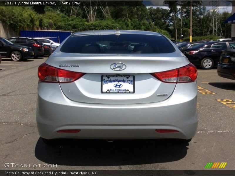 Silver / Gray 2013 Hyundai Elantra Limited