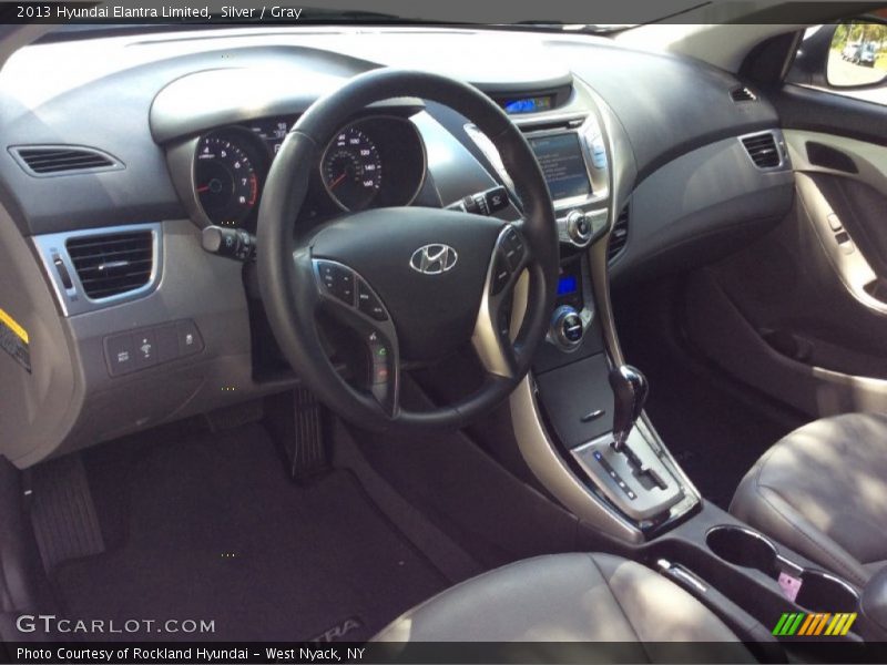 Silver / Gray 2013 Hyundai Elantra Limited