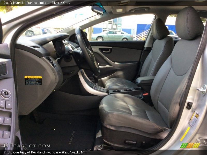 Silver / Gray 2013 Hyundai Elantra Limited