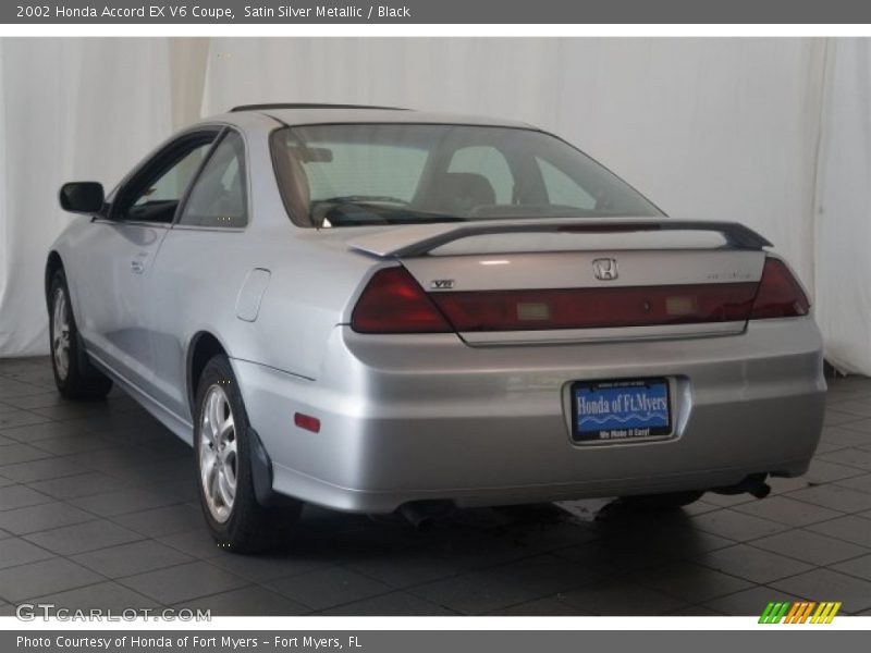 Satin Silver Metallic / Black 2002 Honda Accord EX V6 Coupe