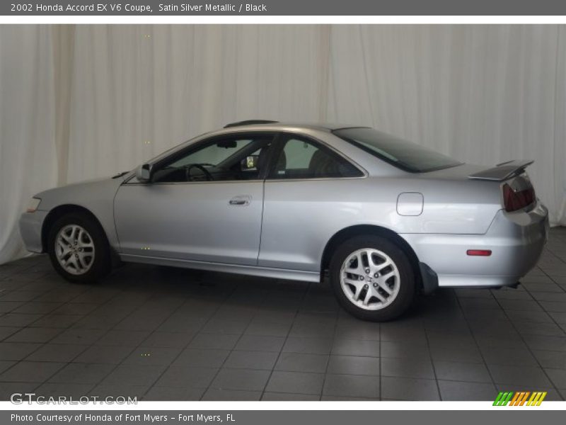 Satin Silver Metallic / Black 2002 Honda Accord EX V6 Coupe