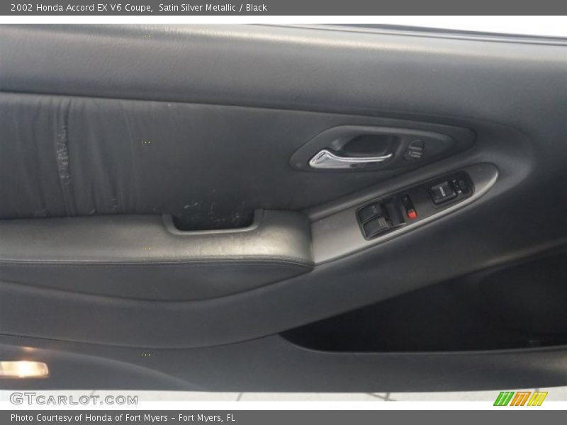 Satin Silver Metallic / Black 2002 Honda Accord EX V6 Coupe