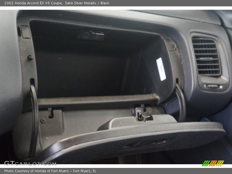 Satin Silver Metallic / Black 2002 Honda Accord EX V6 Coupe
