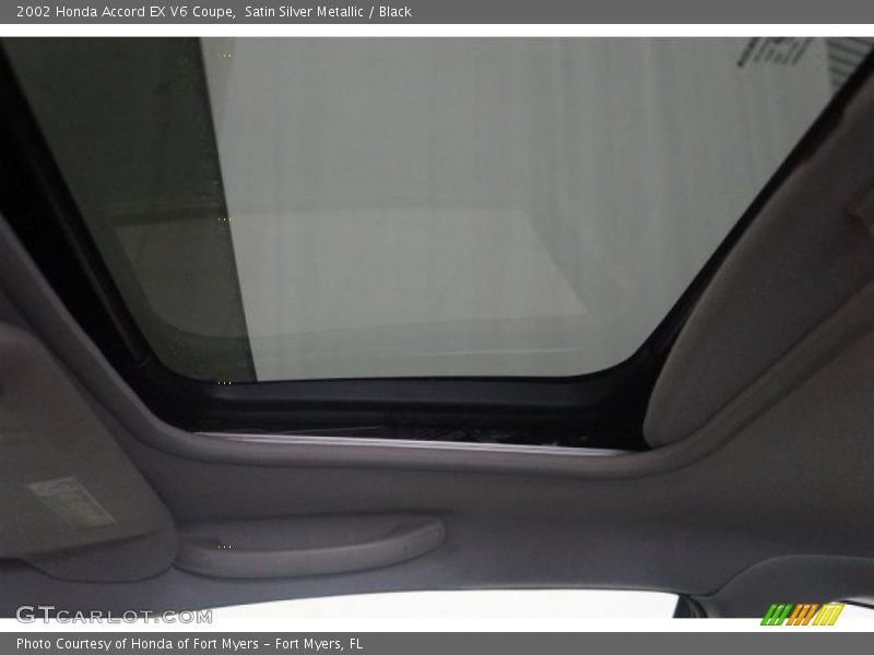 Satin Silver Metallic / Black 2002 Honda Accord EX V6 Coupe