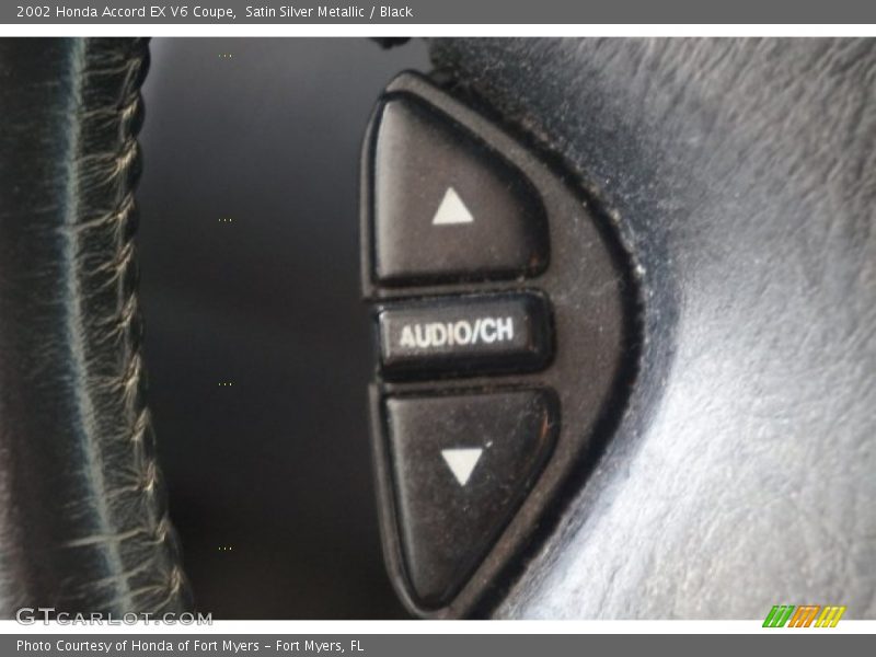 Satin Silver Metallic / Black 2002 Honda Accord EX V6 Coupe