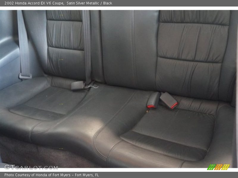 Satin Silver Metallic / Black 2002 Honda Accord EX V6 Coupe