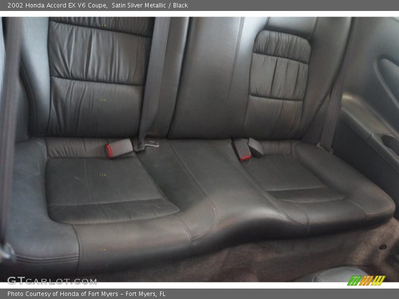 Satin Silver Metallic / Black 2002 Honda Accord EX V6 Coupe