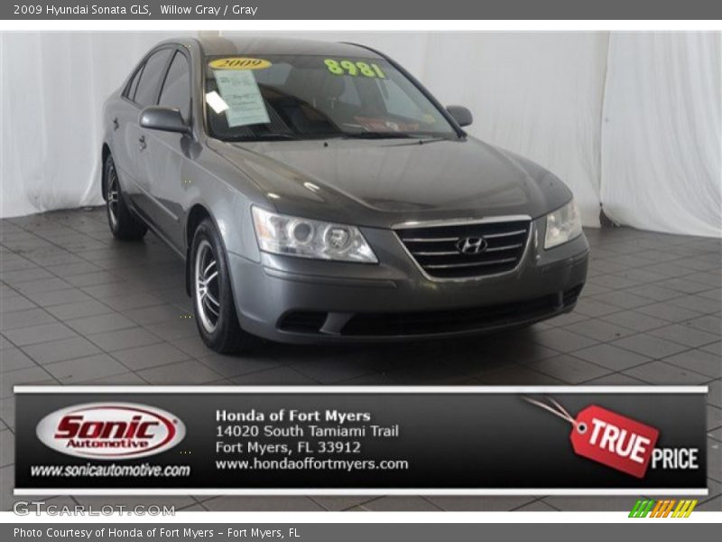 Willow Gray / Gray 2009 Hyundai Sonata GLS