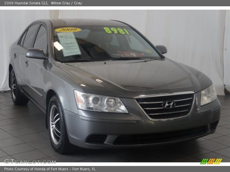 Willow Gray / Gray 2009 Hyundai Sonata GLS