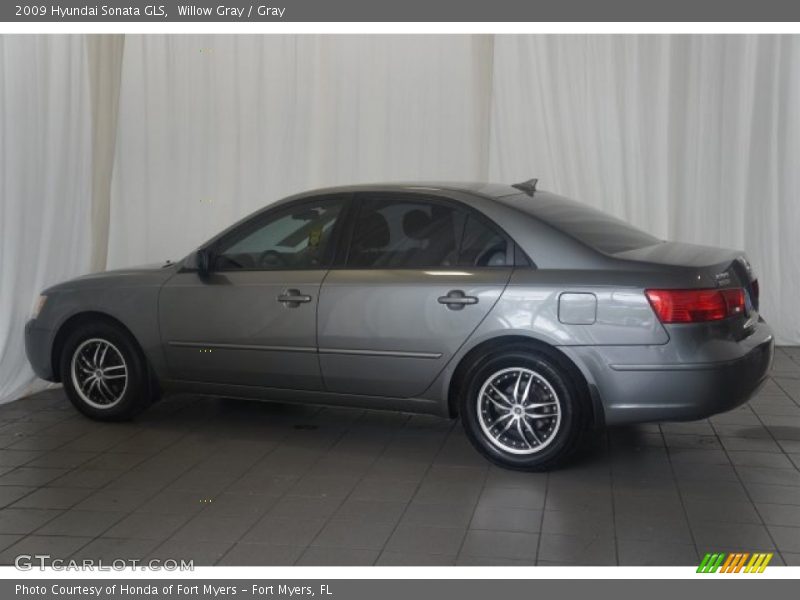 Willow Gray / Gray 2009 Hyundai Sonata GLS