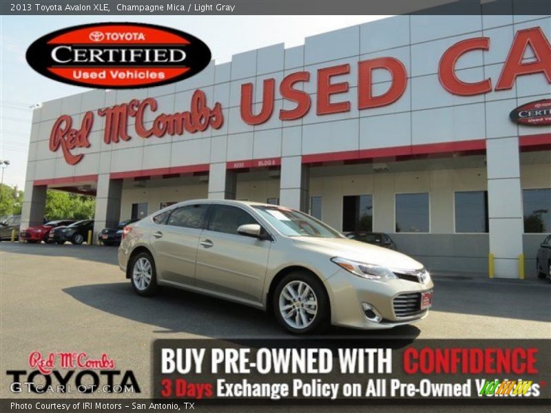 Champagne Mica / Light Gray 2013 Toyota Avalon XLE