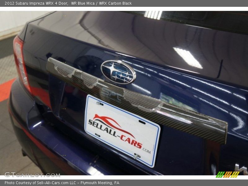 WR Blue Mica / WRX Carbon Black 2012 Subaru Impreza WRX 4 Door