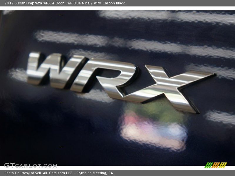 WR Blue Mica / WRX Carbon Black 2012 Subaru Impreza WRX 4 Door