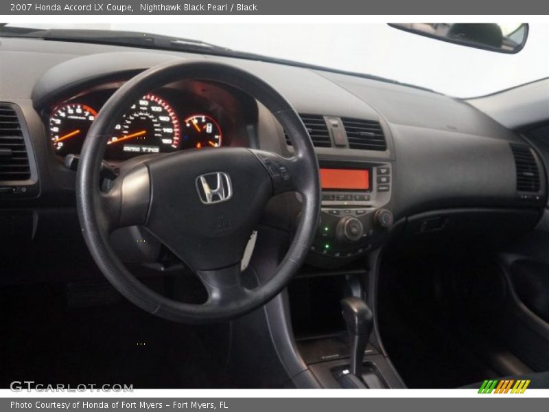 Nighthawk Black Pearl / Black 2007 Honda Accord LX Coupe