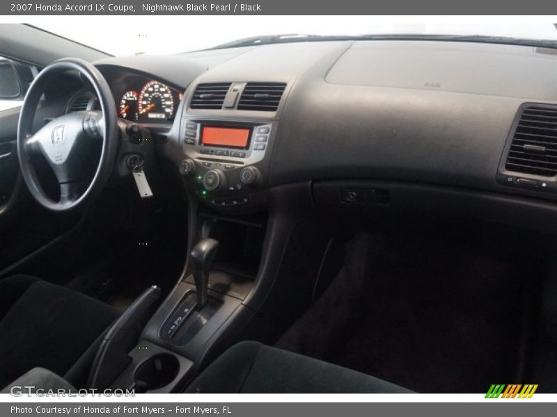 Nighthawk Black Pearl / Black 2007 Honda Accord LX Coupe