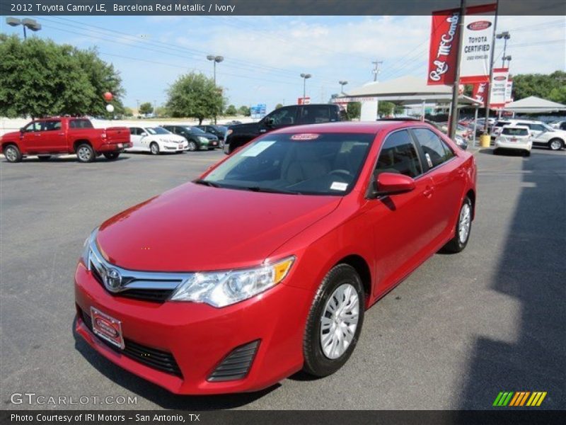 Barcelona Red Metallic / Ivory 2012 Toyota Camry LE