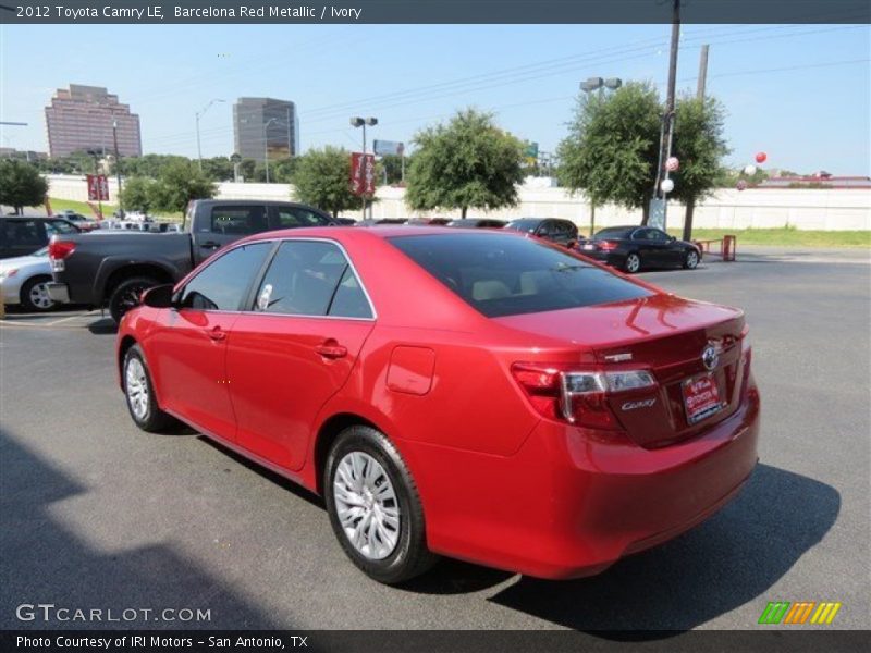Barcelona Red Metallic / Ivory 2012 Toyota Camry LE