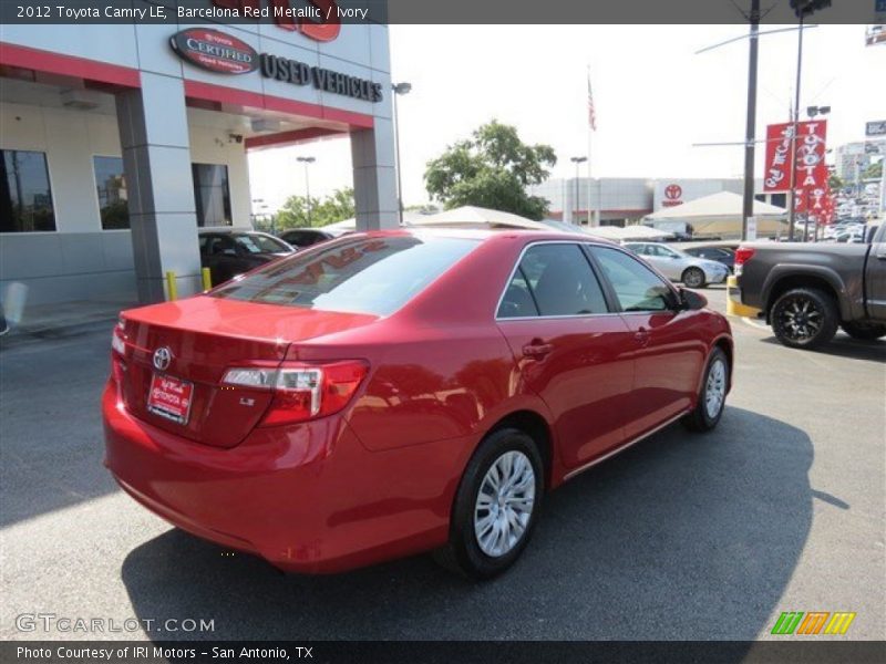Barcelona Red Metallic / Ivory 2012 Toyota Camry LE