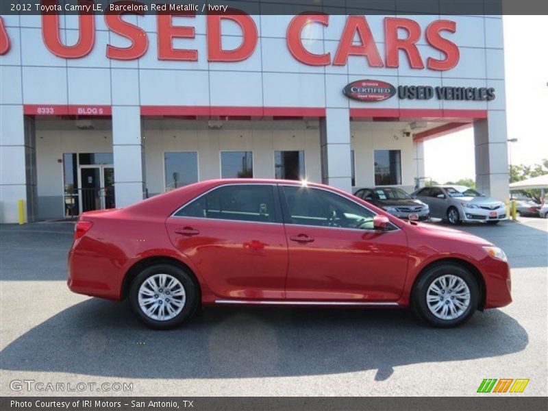 Barcelona Red Metallic / Ivory 2012 Toyota Camry LE