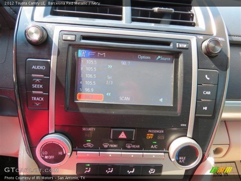 Barcelona Red Metallic / Ivory 2012 Toyota Camry LE